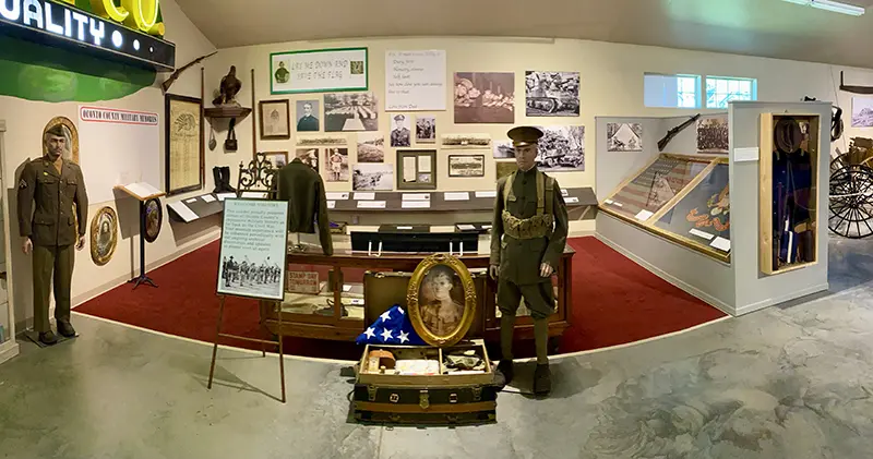 Carriage House Museum interior displays