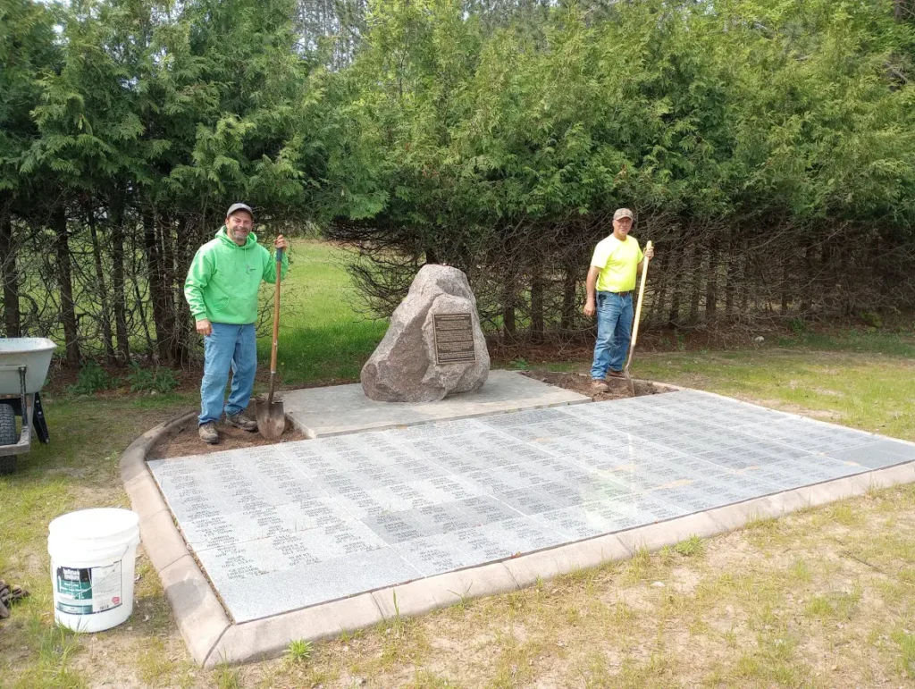 Potter's Field Memorial at Evergreen Cemetery in Oconto WI