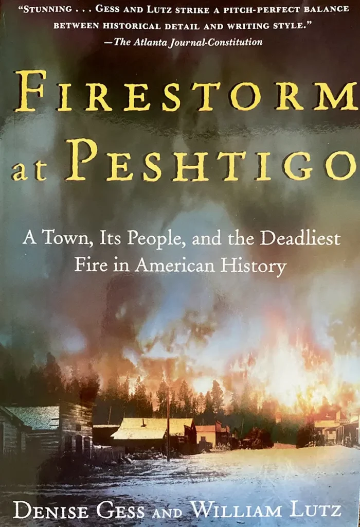 Firestorm at Peshtigo book cover art